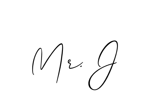 if you are searching for the best signature style for your name Mr. J. so please give up your signature search. here we have designed multiple signature styles  using Allison_Script. Mr. J signature style 2 images and pictures png
