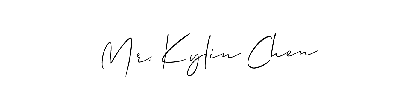 Make a short Mr. Kylin Chen signature style. Manage your documents anywhere anytime using Allison_Script. Create and add eSignatures, submit forms, share and send files easily. Mr. Kylin Chen signature style 2 images and pictures png