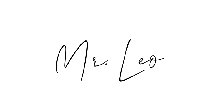 This is the best signature style for the Mr. Leo name. Also you like these signature font (Allison_Script). Mix name signature. Mr. Leo signature style 2 images and pictures png