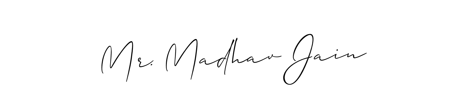 See photos of Mr. Madhav Jain official signature by Spectra . Check more albums & portfolios. Read reviews & check more about Allison_Script font. Mr. Madhav Jain signature style 2 images and pictures png