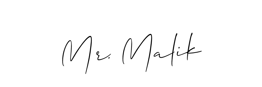 Mr. Malik stylish signature style. Best Handwritten Sign (Allison_Script) for my name. Handwritten Signature Collection Ideas for my name Mr. Malik. Mr. Malik signature style 2 images and pictures png