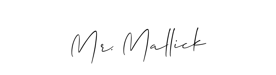 Also You can easily find your signature by using the search form. We will create Mr. Mallick name handwritten signature images for you free of cost using Allison_Script sign style. Mr. Mallick signature style 2 images and pictures png