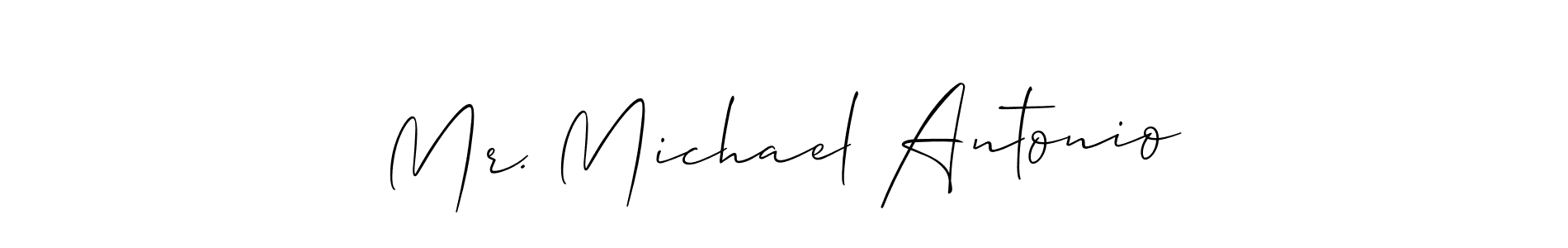 Make a short Mr. Michael Antonio signature style. Manage your documents anywhere anytime using Allison_Script. Create and add eSignatures, submit forms, share and send files easily. Mr. Michael Antonio signature style 2 images and pictures png