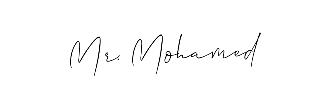 Best and Professional Signature Style for Mr. Mohamed. Allison_Script Best Signature Style Collection. Mr. Mohamed signature style 2 images and pictures png