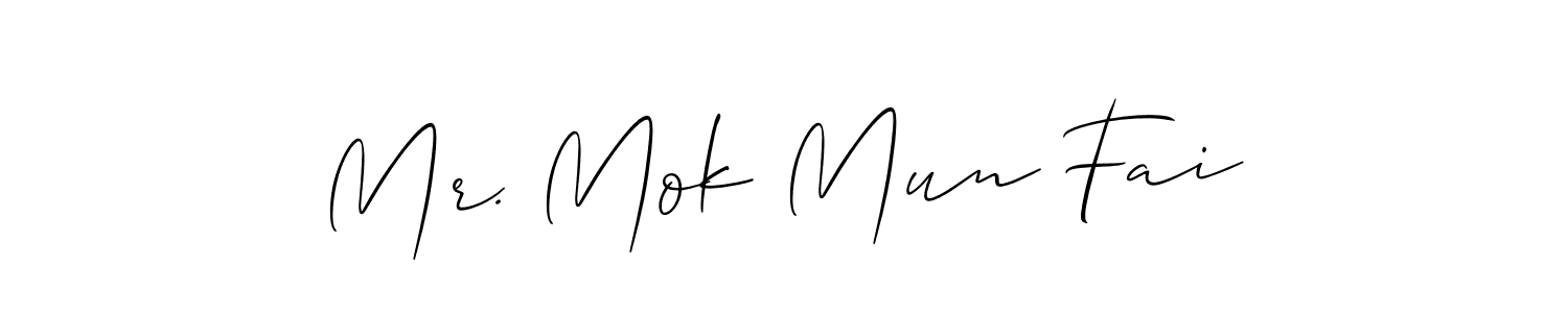 Once you've used our free online signature maker to create your best signature Allison_Script style, it's time to enjoy all of the benefits that Mr. Mok Mun Fai name signing documents. Mr. Mok Mun Fai signature style 2 images and pictures png