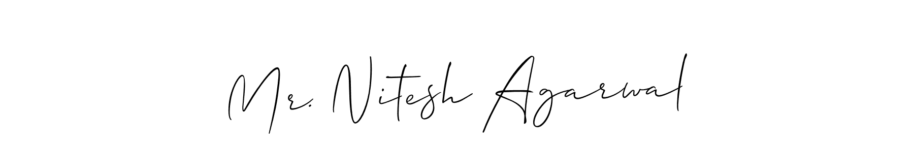 Best and Professional Signature Style for Mr. Nitesh Agarwal. Allison_Script Best Signature Style Collection. Mr. Nitesh Agarwal signature style 2 images and pictures png