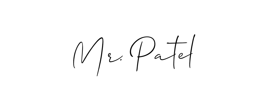 Mr. Patel stylish signature style. Best Handwritten Sign (Allison_Script) for my name. Handwritten Signature Collection Ideas for my name Mr. Patel. Mr. Patel signature style 2 images and pictures png