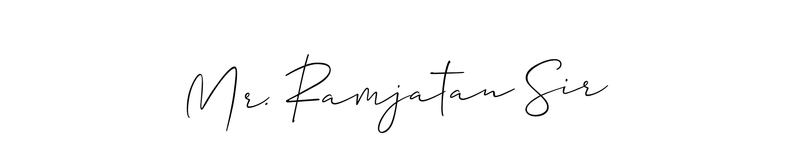 How to Draw Mr. Ramjatan Sir signature style? Allison_Script is a latest design signature styles for name Mr. Ramjatan Sir. Mr. Ramjatan Sir signature style 2 images and pictures png