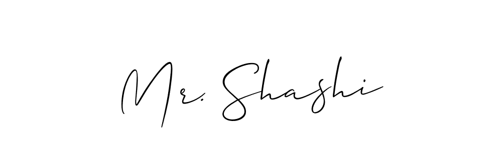 Create a beautiful signature design for name Mr. Shashi. With this signature (Allison_Script) fonts, you can make a handwritten signature for free. Mr. Shashi signature style 2 images and pictures png