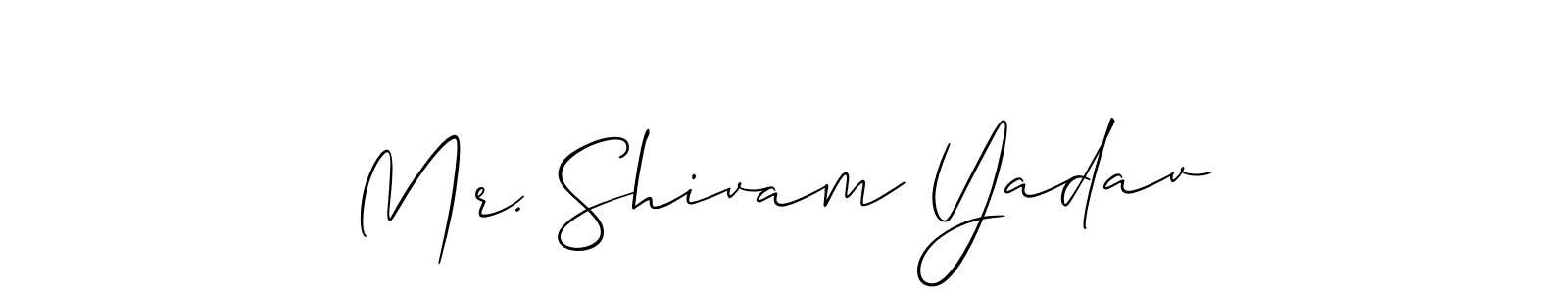 You should practise on your own different ways (Allison_Script) to write your name (Mr. Shivam Yadav) in signature. don't let someone else do it for you. Mr. Shivam Yadav signature style 2 images and pictures png