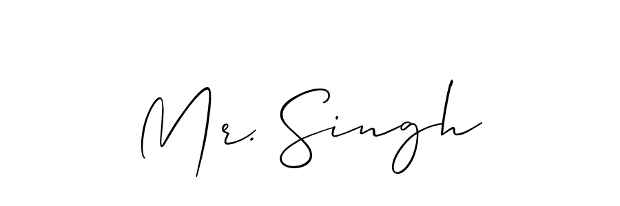 if you are searching for the best signature style for your name Mr. Singh. so please give up your signature search. here we have designed multiple signature styles  using Allison_Script. Mr. Singh signature style 2 images and pictures png