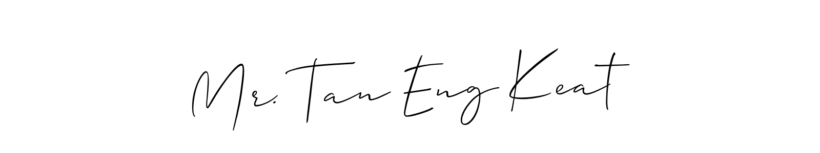 How to make Mr. Tan Eng Keat name signature. Use Allison_Script style for creating short signs online. This is the latest handwritten sign. Mr. Tan Eng Keat signature style 2 images and pictures png