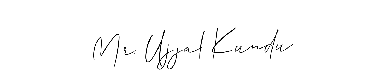 Check out images of Autograph of Mr. Ujjal Kundu name. Actor Mr. Ujjal Kundu Signature Style. Allison_Script is a professional sign style online. Mr. Ujjal Kundu signature style 2 images and pictures png