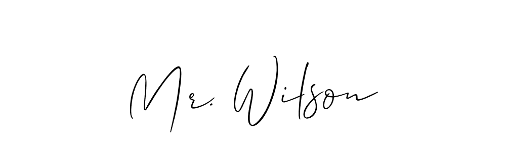 Also You can easily find your signature by using the search form. We will create Mr. Wilson name handwritten signature images for you free of cost using Allison_Script sign style. Mr. Wilson signature style 2 images and pictures png