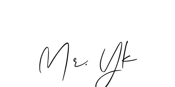 Similarly Allison_Script is the best handwritten signature design. Signature creator online .You can use it as an online autograph creator for name Mr. Yk. Mr. Yk signature style 2 images and pictures png