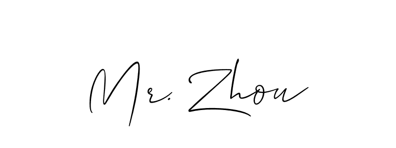 How to Draw Mr. Zhou signature style? Allison_Script is a latest design signature styles for name Mr. Zhou. Mr. Zhou signature style 2 images and pictures png