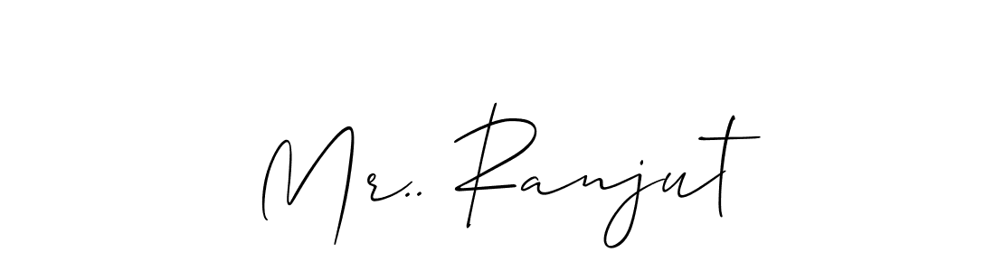 Make a beautiful signature design for name Mr.. Ranjut. With this signature (Allison_Script) style, you can create a handwritten signature for free. Mr.. Ranjut signature style 2 images and pictures png