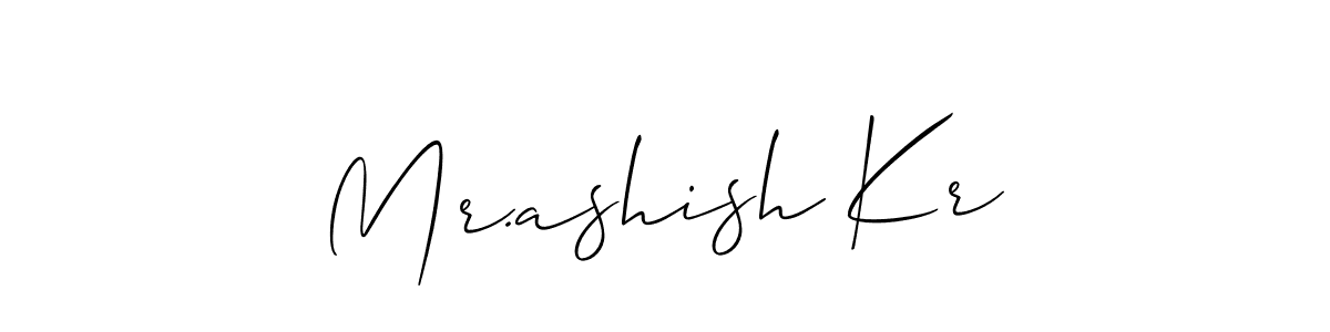 See photos of Mr.ashish Kr official signature by Spectra . Check more albums & portfolios. Read reviews & check more about Allison_Script font. Mr.ashish Kr signature style 2 images and pictures png