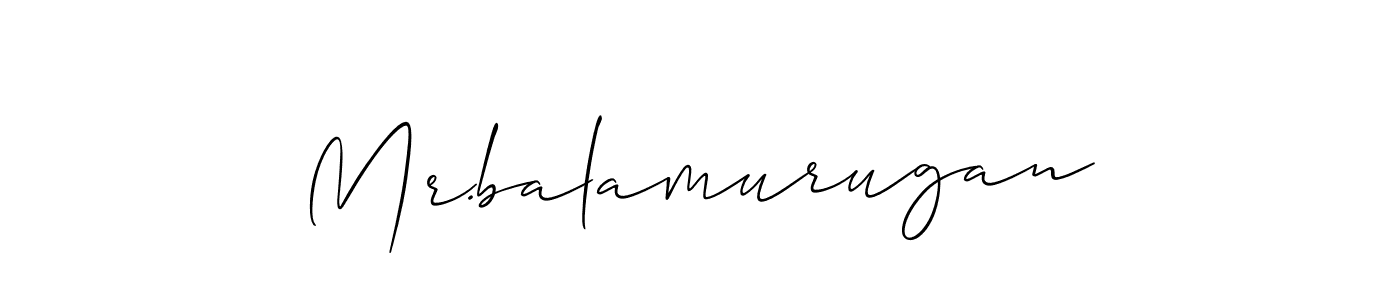 How to make Mr.balamurugan signature? Allison_Script is a professional autograph style. Create handwritten signature for Mr.balamurugan name. Mr.balamurugan signature style 2 images and pictures png