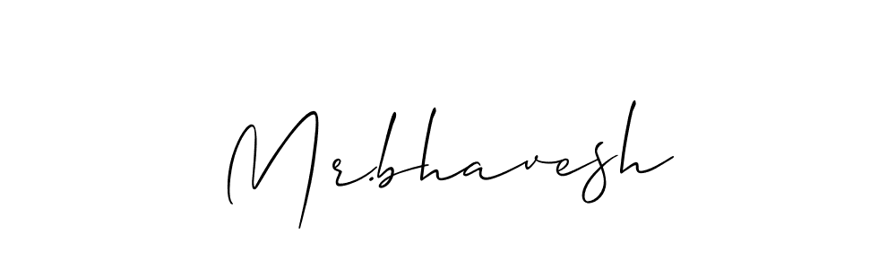 Create a beautiful signature design for name Mr.bhavesh. With this signature (Allison_Script) fonts, you can make a handwritten signature for free. Mr.bhavesh signature style 2 images and pictures png