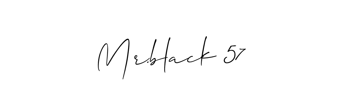 How to Draw Mr.black 57 signature style? Allison_Script is a latest design signature styles for name Mr.black 57. Mr.black 57 signature style 2 images and pictures png