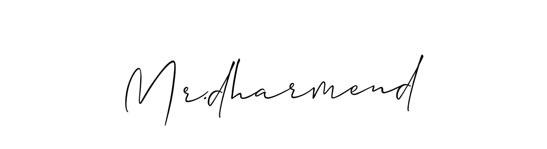 if you are searching for the best signature style for your name Mr.dharmend. so please give up your signature search. here we have designed multiple signature styles  using Allison_Script. Mr.dharmend signature style 2 images and pictures png