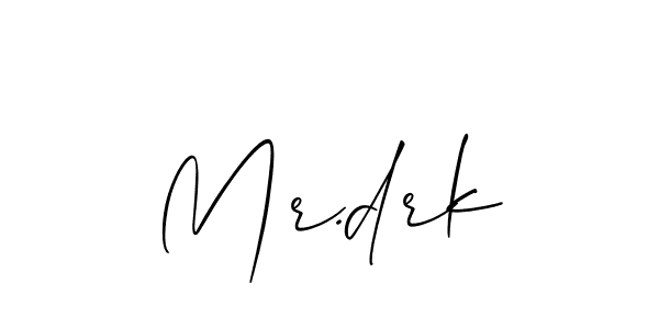 How to Draw Mr.drk signature style? Allison_Script is a latest design signature styles for name Mr.drk. Mr.drk signature style 2 images and pictures png