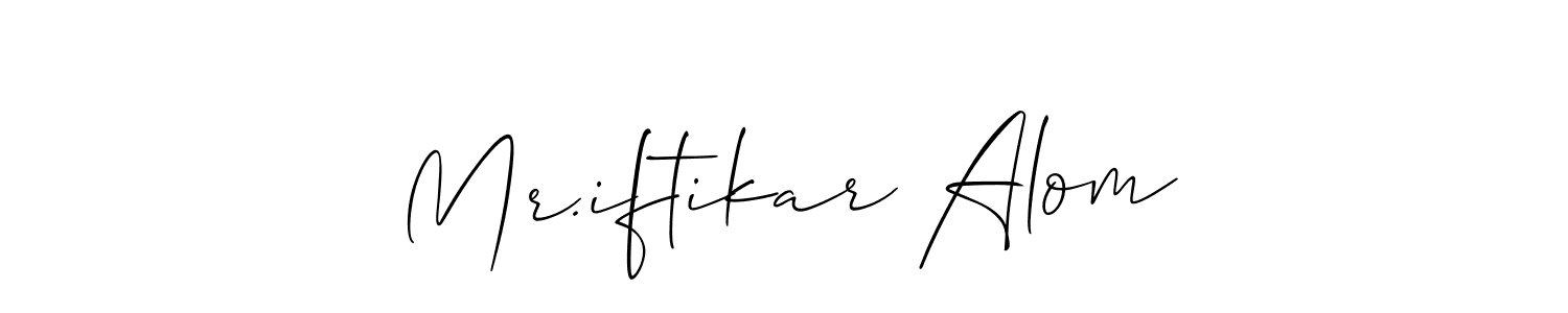 Once you've used our free online signature maker to create your best signature Allison_Script style, it's time to enjoy all of the benefits that Mr.iftikar Alom name signing documents. Mr.iftikar Alom signature style 2 images and pictures png