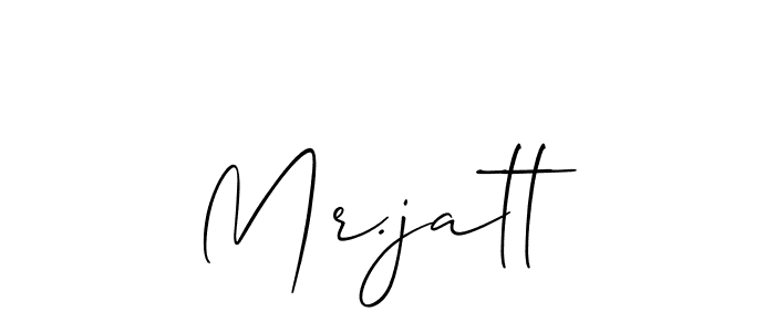 The best way (Allison_Script) to make a short signature is to pick only two or three words in your name. The name Mr.jatt include a total of six letters. For converting this name. Mr.jatt signature style 2 images and pictures png