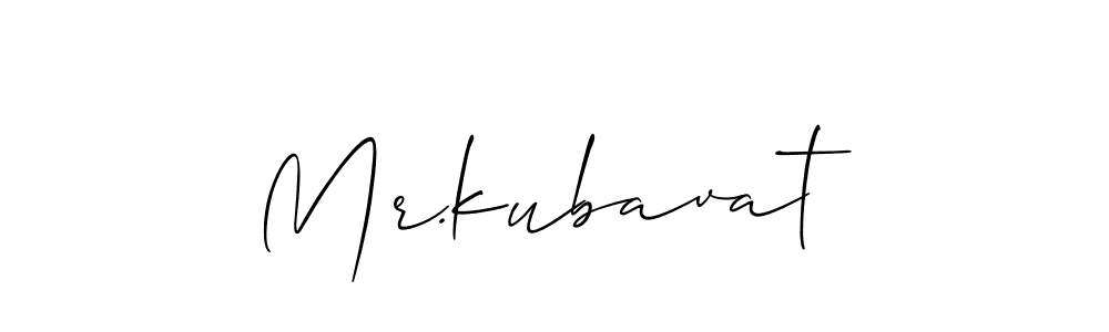 Make a beautiful signature design for name Mr.kubavat. Use this online signature maker to create a handwritten signature for free. Mr.kubavat signature style 2 images and pictures png