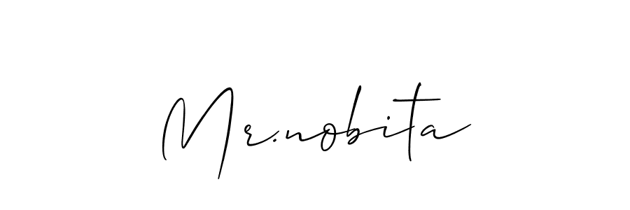 Also we have Mr.nobita name is the best signature style. Create professional handwritten signature collection using Allison_Script autograph style. Mr.nobita signature style 2 images and pictures png