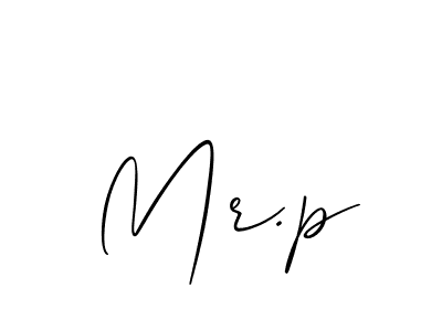 The best way (Allison_Script) to make a short signature is to pick only two or three words in your name. The name Mr.p include a total of six letters. For converting this name. Mr.p signature style 2 images and pictures png