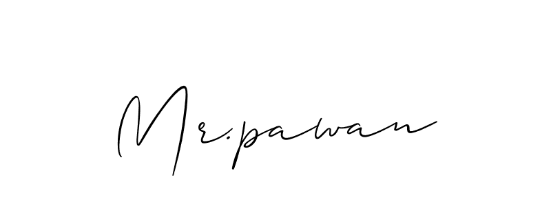 Also we have Mr.pawan name is the best signature style. Create professional handwritten signature collection using Allison_Script autograph style. Mr.pawan signature style 2 images and pictures png