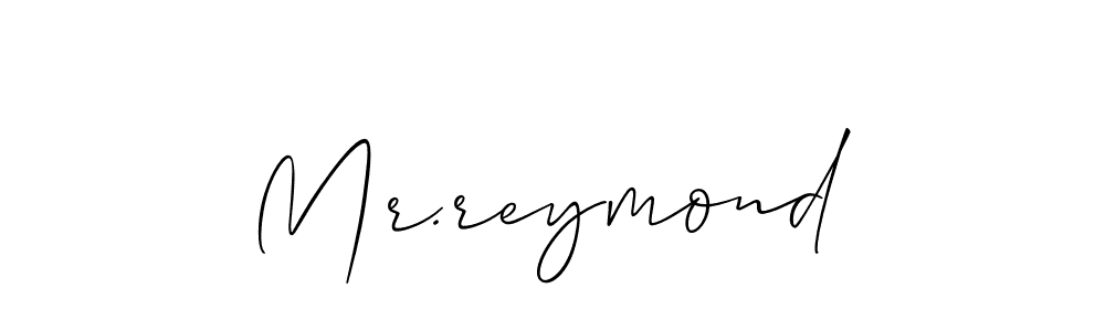 Allison_Script is a professional signature style that is perfect for those who want to add a touch of class to their signature. It is also a great choice for those who want to make their signature more unique. Get Mr.reymond name to fancy signature for free. Mr.reymond signature style 2 images and pictures png