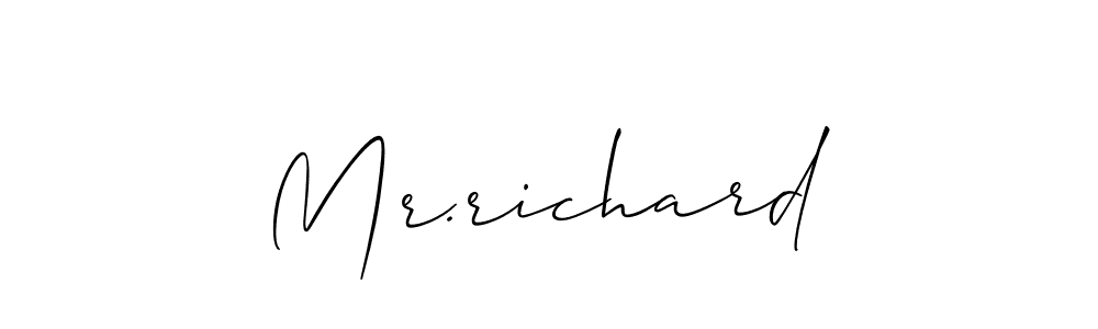 if you are searching for the best signature style for your name Mr.richard. so please give up your signature search. here we have designed multiple signature styles  using Allison_Script. Mr.richard signature style 2 images and pictures png