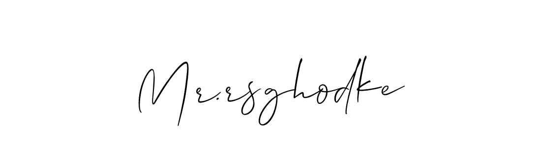 How to make Mr.rsghodke signature? Allison_Script is a professional autograph style. Create handwritten signature for Mr.rsghodke name. Mr.rsghodke signature style 2 images and pictures png