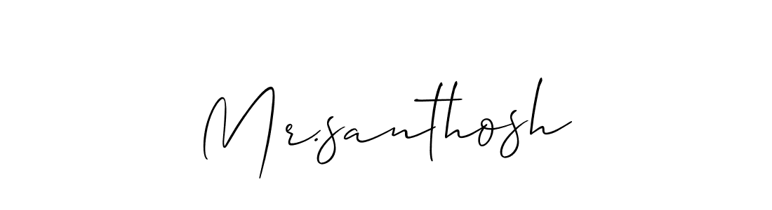 Make a short Mr.santhosh signature style. Manage your documents anywhere anytime using Allison_Script. Create and add eSignatures, submit forms, share and send files easily. Mr.santhosh signature style 2 images and pictures png