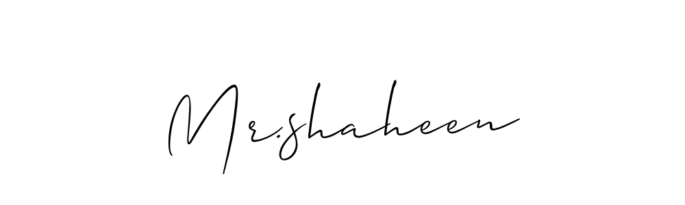 Mr.shaheen stylish signature style. Best Handwritten Sign (Allison_Script) for my name. Handwritten Signature Collection Ideas for my name Mr.shaheen. Mr.shaheen signature style 2 images and pictures png