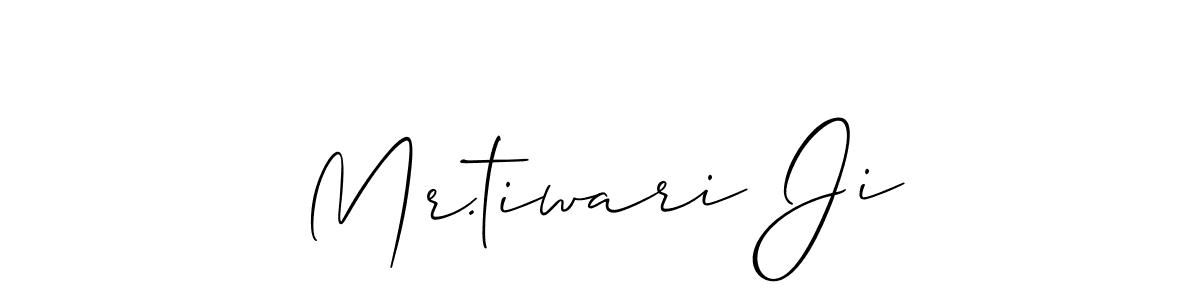 How to Draw Mr.tiwari Ji signature style? Allison_Script is a latest design signature styles for name Mr.tiwari Ji. Mr.tiwari Ji signature style 2 images and pictures png