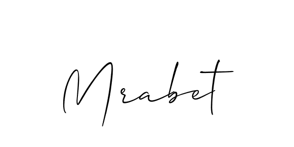 Make a beautiful signature design for name Mrabet. With this signature (Allison_Script) style, you can create a handwritten signature for free. Mrabet signature style 2 images and pictures png