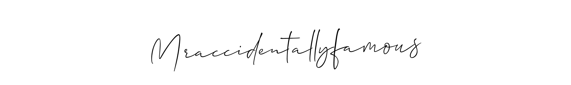 Here are the top 10 professional signature styles for the name Mraccidentallyfamous. These are the best autograph styles you can use for your name. Mraccidentallyfamous signature style 2 images and pictures png