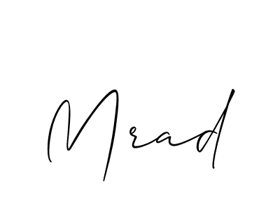 Mrad stylish signature style. Best Handwritten Sign (Allison_Script) for my name. Handwritten Signature Collection Ideas for my name Mrad. Mrad signature style 2 images and pictures png