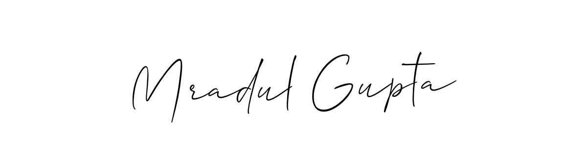 Best and Professional Signature Style for Mradul Gupta. Allison_Script Best Signature Style Collection. Mradul Gupta signature style 2 images and pictures png