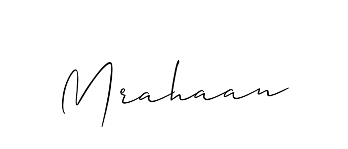 Make a beautiful signature design for name Mrahaan. Use this online signature maker to create a handwritten signature for free. Mrahaan signature style 2 images and pictures png