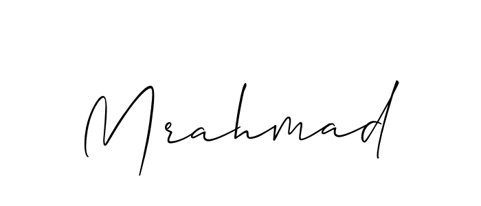 How to make Mrahmad signature? Allison_Script is a professional autograph style. Create handwritten signature for Mrahmad name. Mrahmad signature style 2 images and pictures png