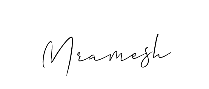 Make a beautiful signature design for name Mramesh. With this signature (Allison_Script) style, you can create a handwritten signature for free. Mramesh signature style 2 images and pictures png