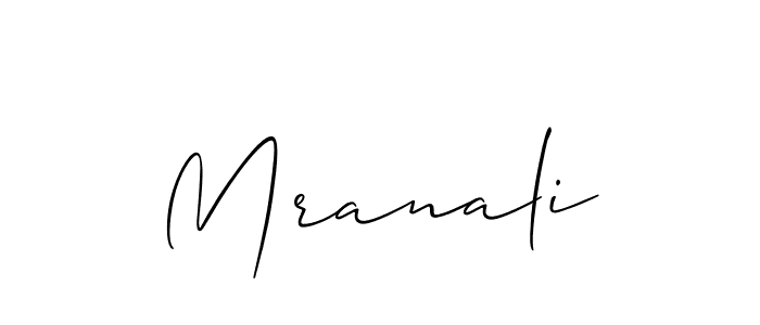 The best way (Allison_Script) to make a short signature is to pick only two or three words in your name. The name Mranali include a total of six letters. For converting this name. Mranali signature style 2 images and pictures png