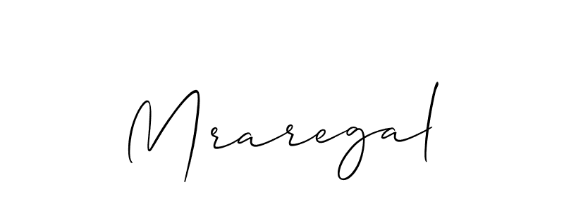 Design your own signature with our free online signature maker. With this signature software, you can create a handwritten (Allison_Script) signature for name Mraregal. Mraregal signature style 2 images and pictures png