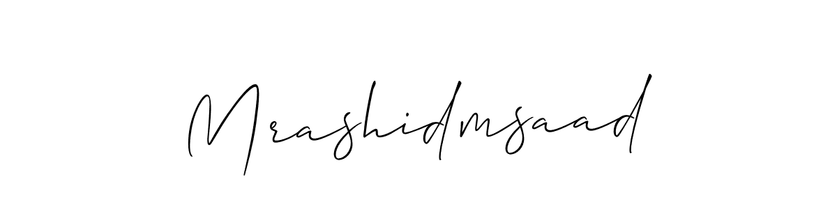 Check out images of Autograph of Mrashidmsaad name. Actor Mrashidmsaad Signature Style. Allison_Script is a professional sign style online. Mrashidmsaad signature style 2 images and pictures png