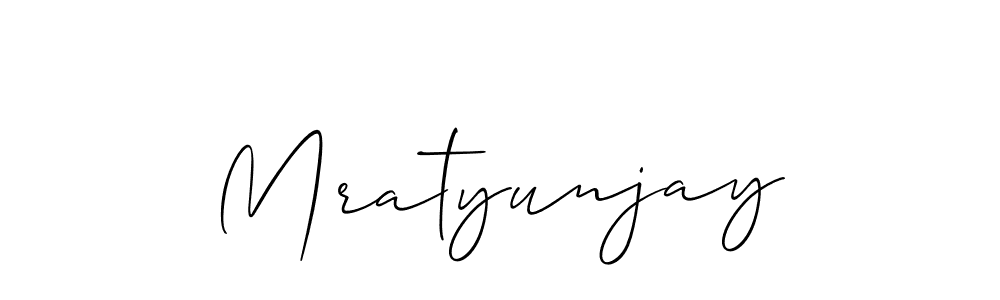 Design your own signature with our free online signature maker. With this signature software, you can create a handwritten (Allison_Script) signature for name Mratyunjay. Mratyunjay signature style 2 images and pictures png